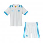 Cheap Kids Olympique de Marseille 2017/18 Home Soccer Kit(Shirt+Shorts)