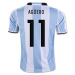 Argentina Home 2016 AGUERO #11 Soccer Jersey