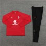 AC Milan 23/24 Red Half Zipper Training Tracksuit