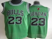 Chicago Bulls Michael Jordan #23 Green Jersey