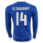 Italy LS Home 2016 EL SHAARAWY #14 Soccer Jersey