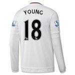 Manchester United LS Away 2015-16 YOUNG #18 Soccer Jersey