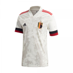 20-21 Belgium Euro 2020 Soccer Shirt Away White Soccer Jersey