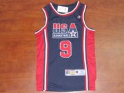 USA 1992 Dream Team #9 Michael Jordan Navy Blue Jersey