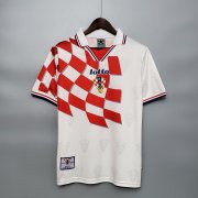 Croatia Retro Soccer Jersey Shirt Red&White1998