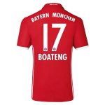 Bayern Munich Home 2016-17 BOATENG 17 Soccer Jersey Shirt