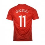 Poland Away 2016 Grosicki 11 Soccer Jersey Shirt