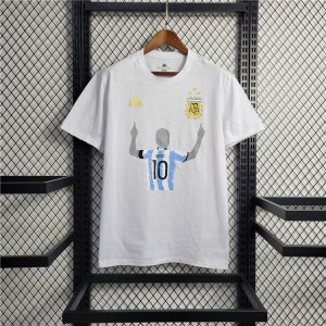 Argentina 2022 Football Shirt Champion Shirt Messi White Shirt