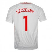 Poland Home 2016 Szczesny 1 Soccer Jersey Shirt