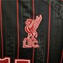 22/23 Liverpool Lebron James Joint Version Black Soccer Jersey Football Shirt