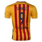 Barcelona Away 2015-16 Suárez 9 Soccer Jersey Yellow