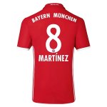 Bayern Munich Home 2016-17 MARTINEZ 8 Soccer Jersey Shirt