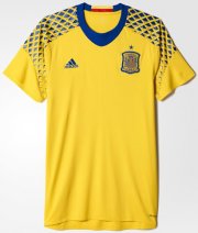 Spain 2016 Yellow Away Goalkeeper Jersey
