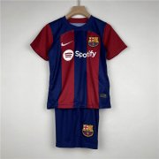 Kids Barcelona FC 23/24 Home Football Kit (Shirt+Shorts)