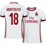 AC Milan Away 2017/18 Riccardo Montolivo #18 Soccer Jersey Shirt