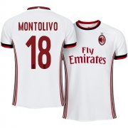 AC Milan Away 2017/18 Riccardo Montolivo #18 Soccer Jersey Shirt