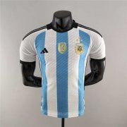 Argentina 2022 3 Stars Version Soccer Jersey Football Shirt (Player Version)