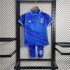 Kids Italy 2023 Home Blue Football Kit (Shirt+Shorts)