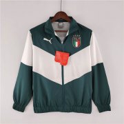 2022 Italy Kit Green White Green Windbreaker Jacket