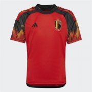 World Cup 2022 Belgium Home Red&Black Soccer Shirt Soccer Jersey
