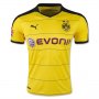 Borussia Dortmund Home 2015-16 AUBAMEYANG #17 Soccer Jersey
