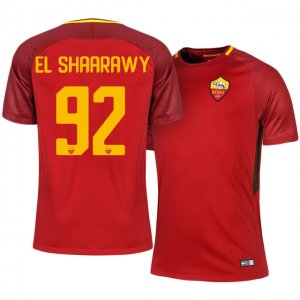 Roma Home 2017/18 Stephan El Shaarawy #92 Soccer Jersey Shirt