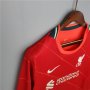 Liverpool 21-22 Home Red Long Sleeve Soccer Jersey Football Shirt