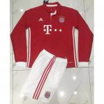 Kids Bayern Munich LS Home 2016/17 Soccer Kits(Shirt+Shorts)