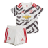 Kids Manchester United 20-21 Third White&Black Jersey Kit (Shirt+Short)