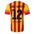 13-14 Barcelona #12 J.DOS SANTOS Away Soccer Jersey Shirt
