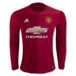 Manchester United Home 2016-17 LS Soccer Jersey Shirt