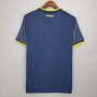 Sweden Euro 2020 Away Navy Stripe Soccer Jersey Football Shirt