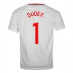 Poland Home 2016 Dudek 1 Soccer Jersey Shirt