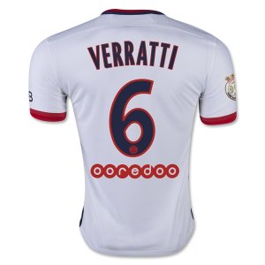 PSG Away 2015-16 VERRATTI #6 Soccer Jersey