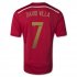 2014 Spain #7 DAVID VILLA Home Red Jersey Shirt