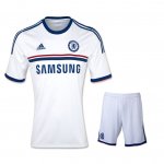 13-14 Chelsea Away White Jersey Kit(Shirt+Short)