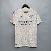 Manchester City 20-21 Third White Soccer Jersey Football Shirt