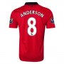 13-14 Manchester United #8 ANDERSON Home Jersey Shirt