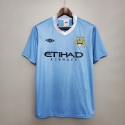 Manchester City 11-12 Home Blue Retro Soccer Jersey Football Shirt