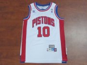 Detroit Pistons Dennis Rodman #10 White Soul Swingman Jersey