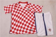 Kids Croatia Euro 2016 Home Soccer Kit(Shirt+Shorts)