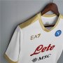 Napoli 21-22 Third White&Golden Soccer Jersey Football Shirt