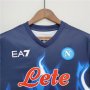 22-23 Napoli Home Blue Soccer Jersey Football Shirt