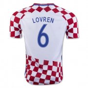 Croatia Home 2016 Lovren 6 Soccer Jersey Shirt