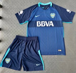Kids Boca Juniors Third 2017/18 Soccer Kit(Shirt+Shorts)