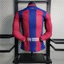 Barcelona FC 23/24 Soccer Jersey Home Long Sleeve Football Shirt