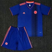 Kids Colombia Away 2018 World Cup Soccer Kit (Jersey+Shorts)