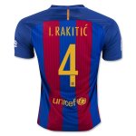 Barcelona Home 2016-17 I. RAKITIC 4 Soccer Jersey Shirt