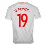 Poland Home 2016 Olkowski 19 Soccer Jersey Shirt