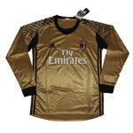 AC Milan Golden LS Goalkeeper 2016/17 Soccer Jersey Shirt